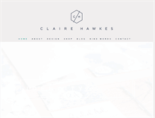 Tablet Screenshot of claire-hawkes.com